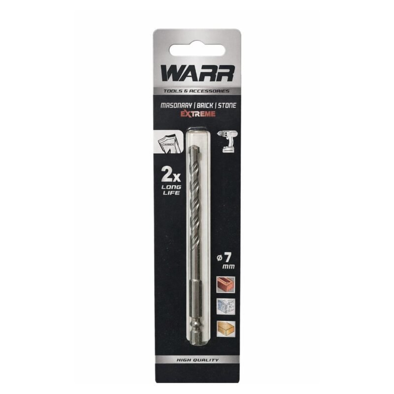 120mm x 7mm hex shank combi drill bits