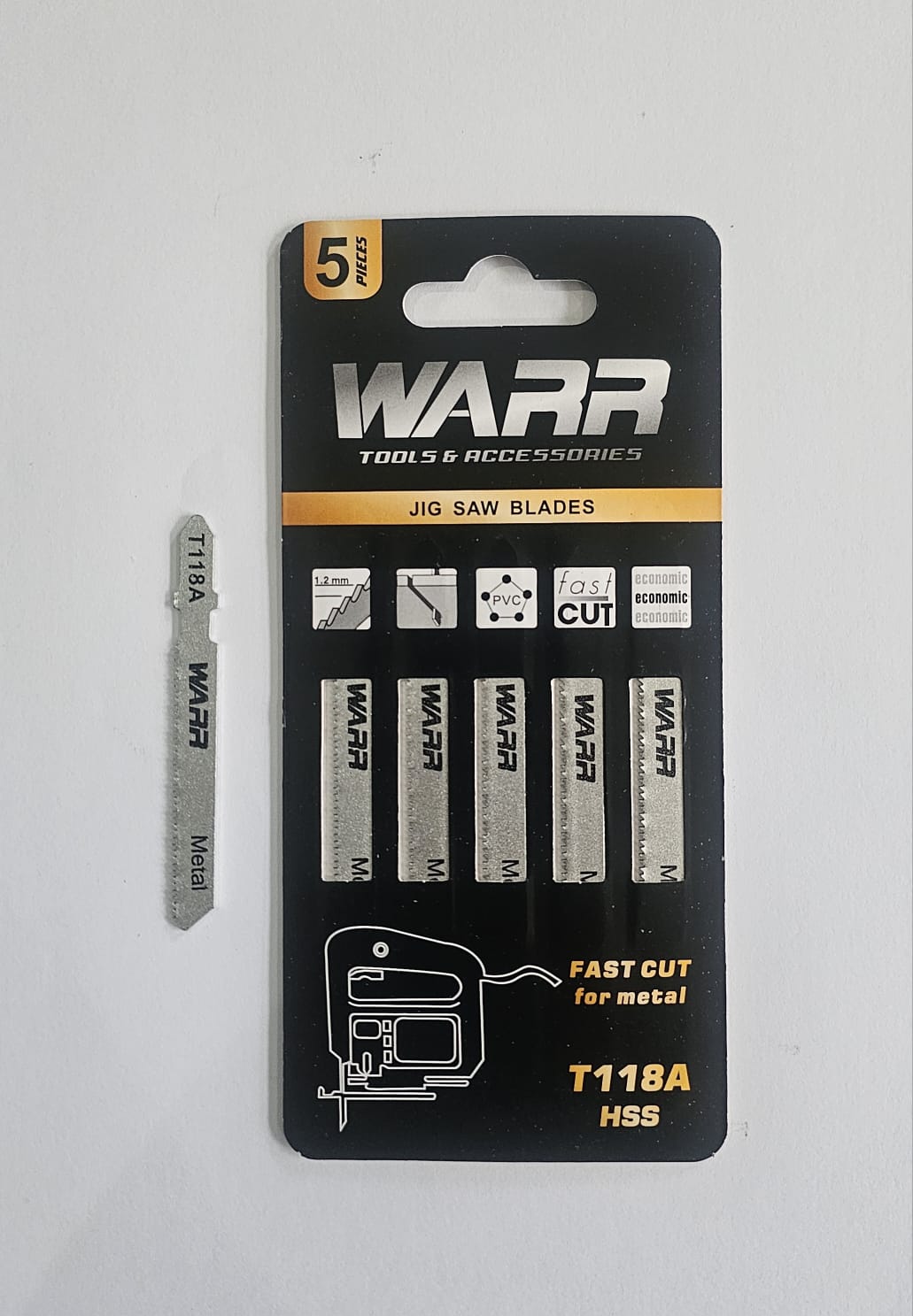 WARR Tools – T118A Jigsaw Blades