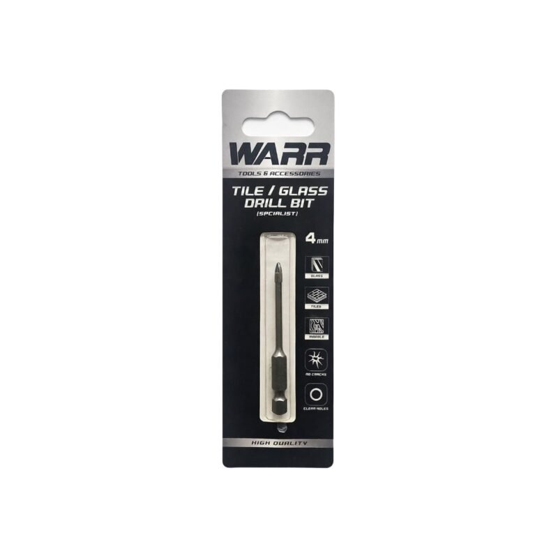 4mm TILE AND GLASS DRILL BIT (CROSS TIP)