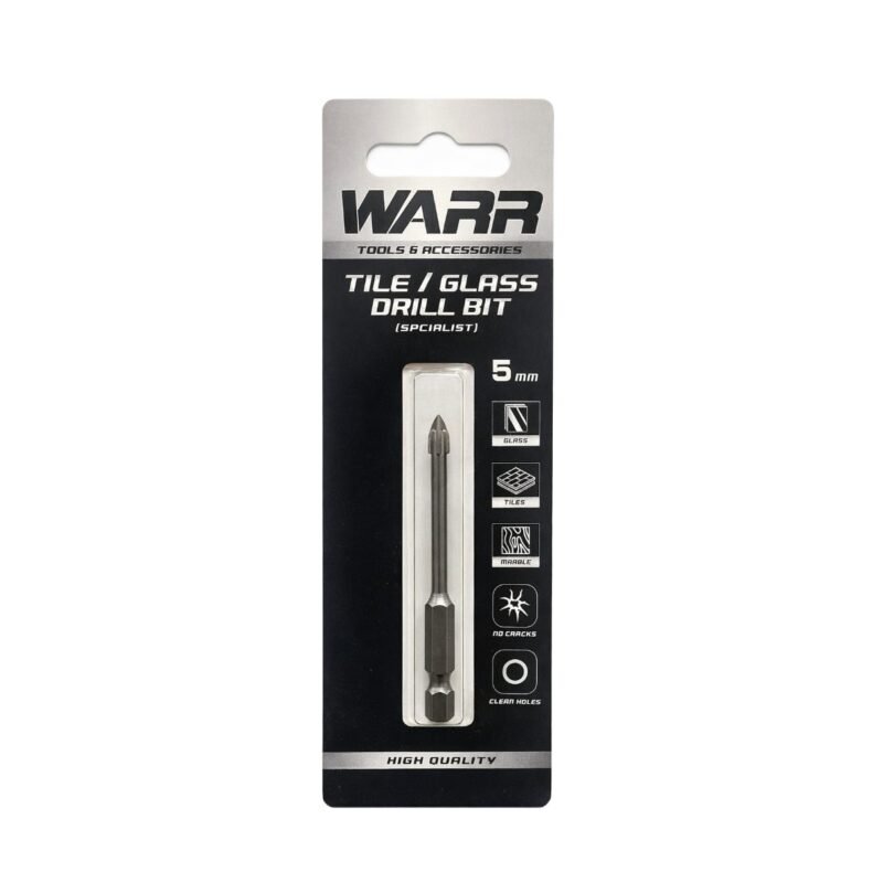 5mm TILE AND GLASS DRILL BIT (CROSS TIP)