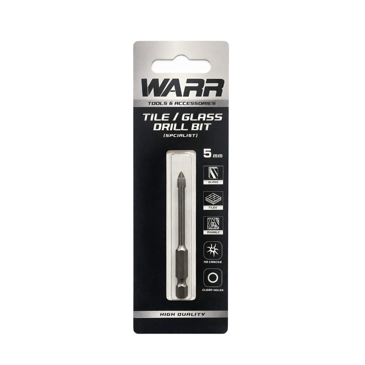 5mm TILE AND GLASS DRILL BIT (CROSS TIP)