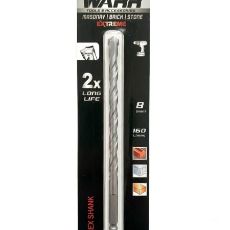 8mm x 120MM HEX SHANK COMBI DRILL BIT
