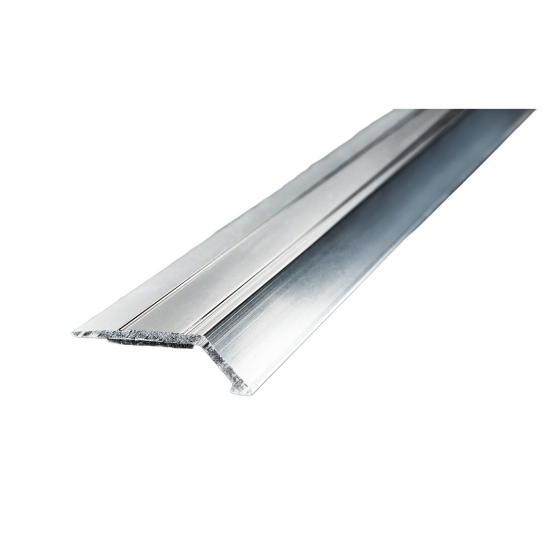 8mm Ramp Self‑Adhesive Chrome Effect Door Threshold Peel & Stick • 900mm Length - Image 2