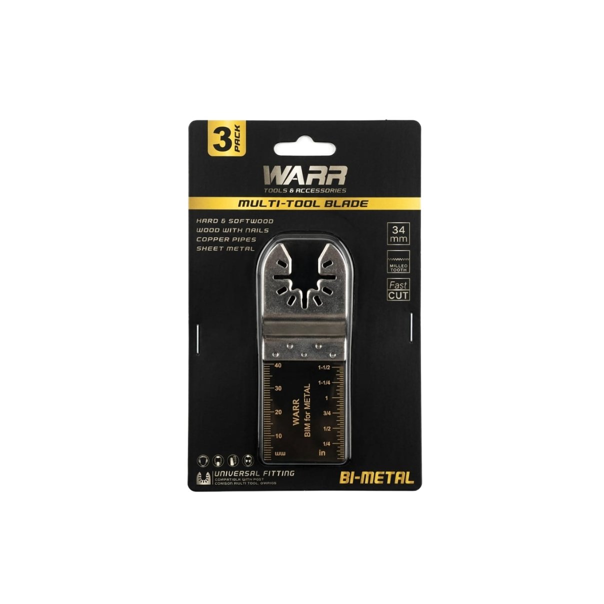 BI‑Metal Multi‑Tool Blade Pack of 3 Blades