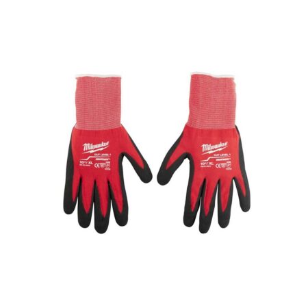 Milwaukee XL 'Cut Level 1' Dipped Gloves (Pack of 12)