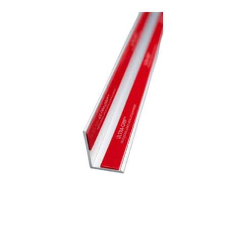 15mm x 25mm Corner Nosing Self‑Adhesive Chrome Effect Door Threshold Peel & Stick • 900mm Length